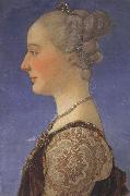 Piero pollaiolo Female portrait oil painting